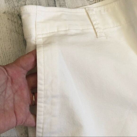 Everlane Chino Pants Women 12 Bone Lightweight Relaxed Straight Leg Button Fly - Picture 8 of 13